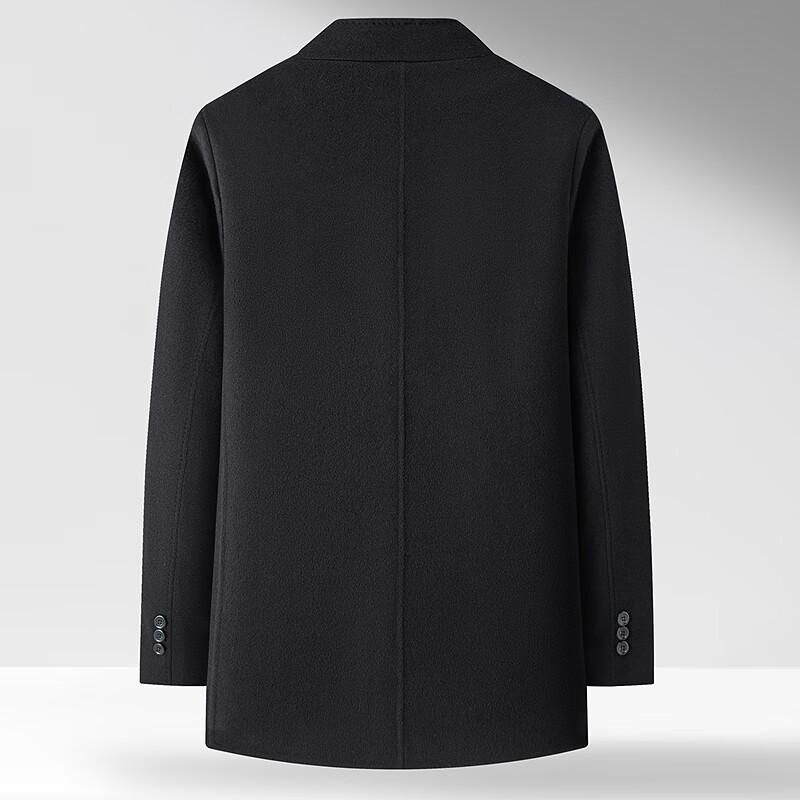 Fapai Men's 70% Lamb Wool Detachable Liner Overcoat