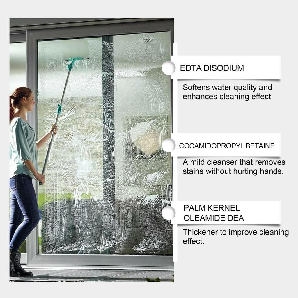 120ml Glass Tile Cleaner Bathroom Glass Door Bathtub Tile Crystal Clear Stain Cleaner