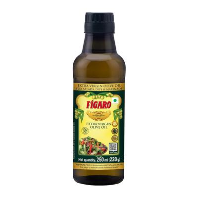 Figaro Extra Virgin Olive Oil 250ml Pack of 1 Cold Extracted Natural Cooking Salad Marinade