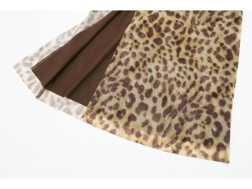 Frühlings Seide Mesh Print Trägerloses Kleid: Europäischer & Amerikanischer Stil, Slim-Fit Damenmode 2023