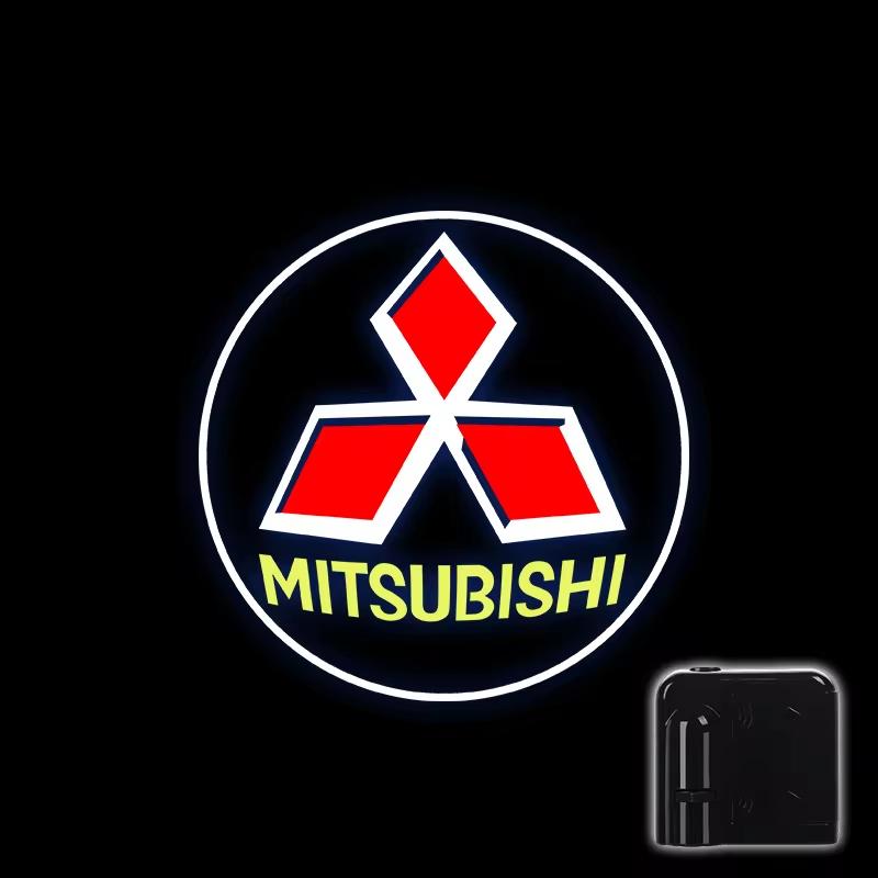 

Car HD Projector Lamp Car Door Wireless Welcome Light LED Decoration For Mitsubishi Lancer Ex Outlander Pajero ASX Triton Delica