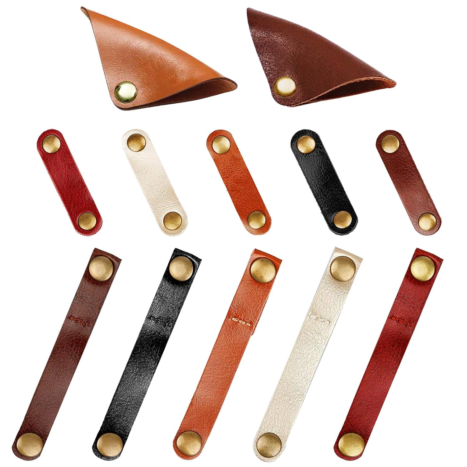 

Cable clip MAVEEK leather holder cord winder earphone storage 12 pieces type 3.