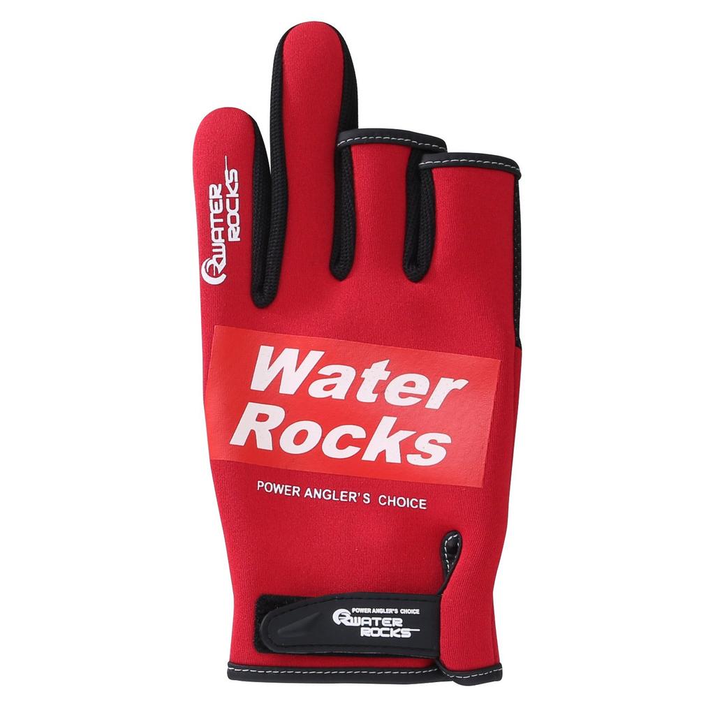 Water Rocks Neoprene Gloves 3118 3CUT Red L WRGLF3118-06