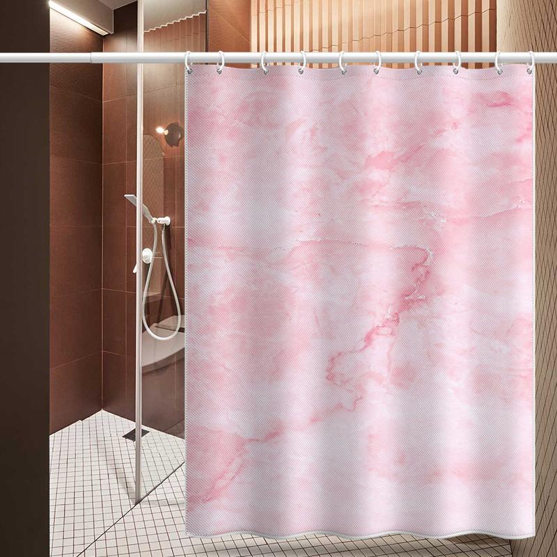 Bathroom Thickened Waterproof Curtain Mildew Proof Shower Curtain Shower Partition Curtain Shower Curtain Bathroom Curtain Free Perforation