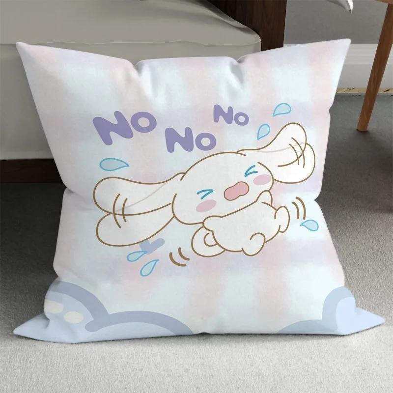 Cute big-eared dog pillow cover Sanrio pillowcase living room sofa cushion cover Kawaii room bedroom home decoration