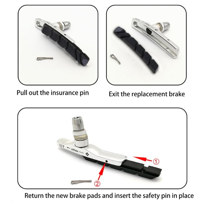 Road Bike  Brake Professional Bicycle  Brake Blocks Shoes