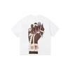 Summer Street Retro Pattern Top Casual Short Sleeved Shirt American Minimalist Round Neck Pullover Short Sleeved Printed T-shirt
