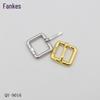 In Stock: Gold Die-Cast 5-Point Needle-Through Buckle for Luggage, Shoes, Belts, and Bags