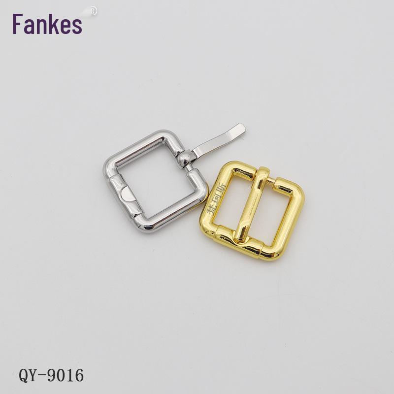 In Stock: Gold Die-Cast 5-Point Needle-Through Buckle for Luggage, Shoes, Belts, and Bags