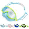 Svømmebriller for barn Lekkasjesikker Snork Ansiktsbeskyttelse med Nesehette og Elastisk Stropp Anti-Dugg UV-beskyttelse Svømmebriller for Gutter Jenter Alder 3-15