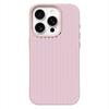 Mint Purple Stripe Leather Texture Soft Case for iPhone 17 17E 16 15 14 13 12 11 Pro Max Fresh Shockproof Protective Cover