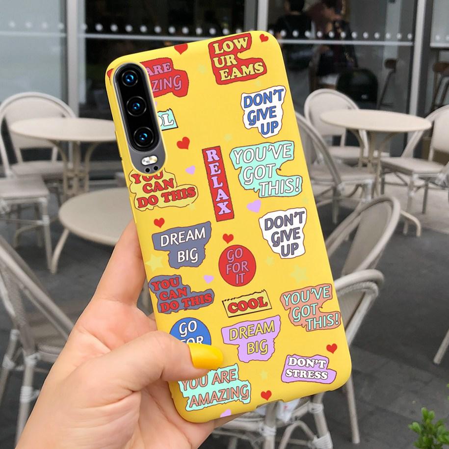 P30 Lite Case Fashion Flower Pattern Phone Case For Huawei P30 P 30 P30Lite 2020 MAR-LX1M Shockproof Bumper Soft TPU Funda Coque