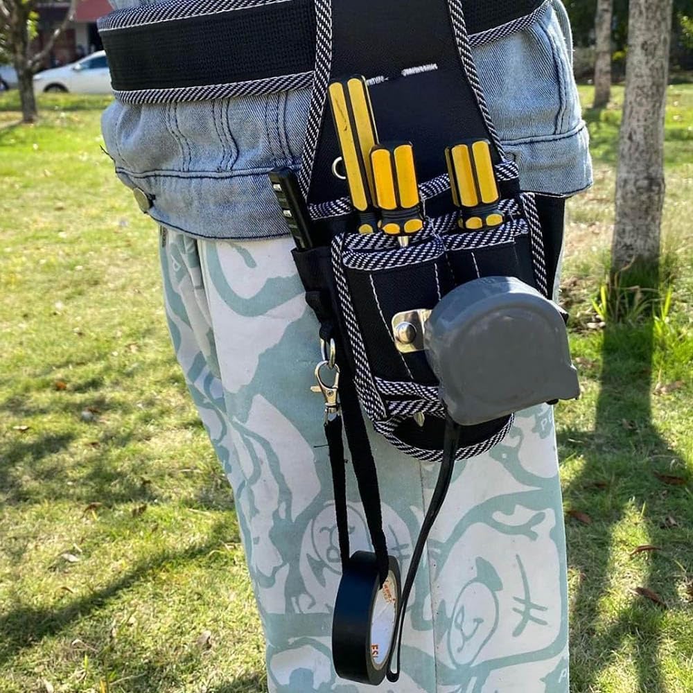 Tool Tool Waist Nail Belt Screwdriver Holder and Organizer, Bag, Pocket, Pouch, Pouch, Pliers, (black White)