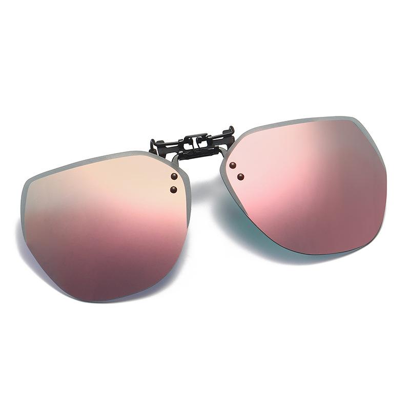 New Polarized Sunglasses Lens Clip On Glasses Night Vision Yellow Women Men Square Sun Glasses With Clips Unisex Clips
