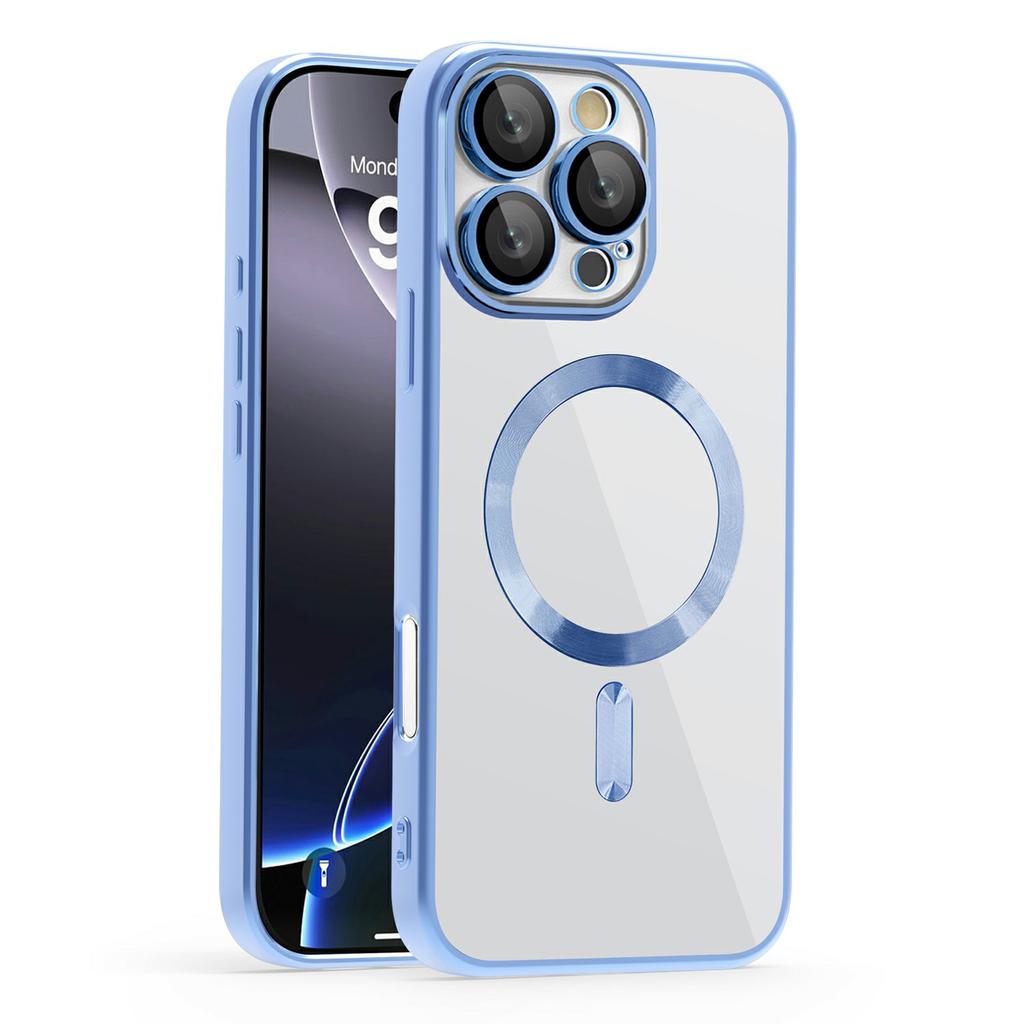 For iPhone 16 Pro Max Case Compatible with MagSafe TPU+PC Clear Back Cover