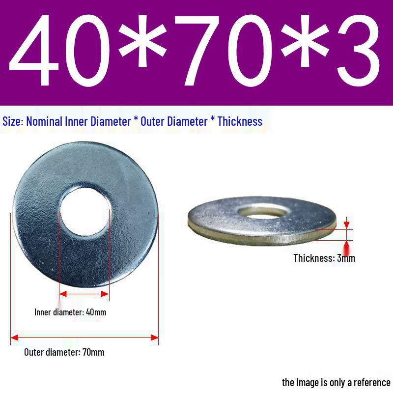 Galvanized Flat Metal Washer Spacer M3-M60