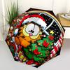 1pc Christmas Garfield Automatic Open/Close Umbrella - Compact Travel Umbrella, Perfect for Women & Men - Ideal Birthday/Christmas Gift, 179