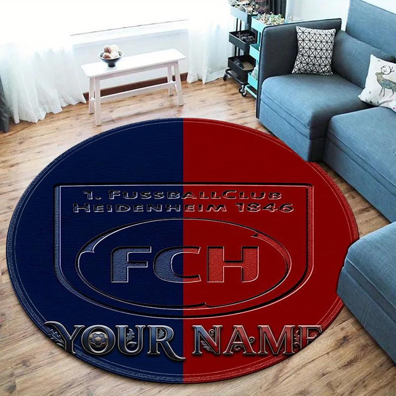 Fc Haim Logo Custom Name Round Area Rug Carpet Rug For Living Room Bedroom Sofa Playroom Decor Nonslip Floor Mat