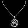 Viking Valknut Dragon Pendant Necklace for Women Men Stainless Steel Nordic Mythology Gothic Male Chain Biker Jewelry NZZ506S02