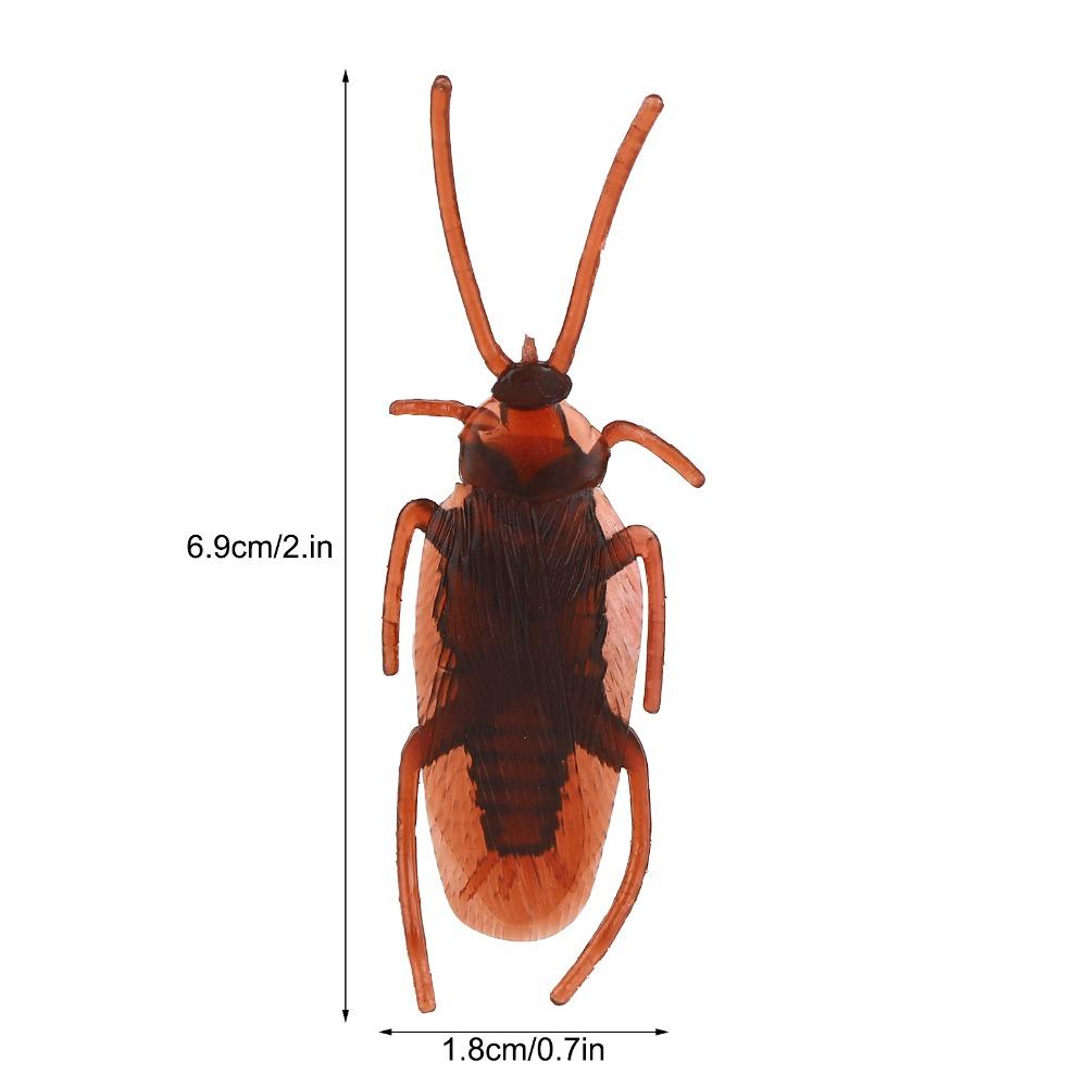 100Pcs Soft Material Fake Cockroach Lifelike Halloween Props Durable Trick Toys April Fools Day