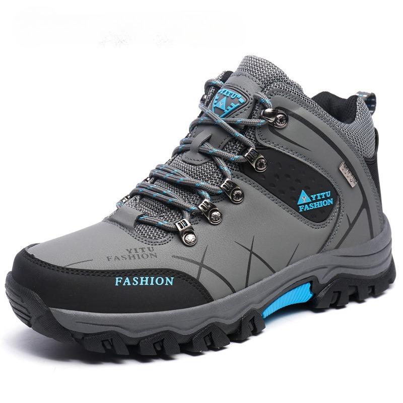 Men Winter Snow Boots Waterproof Leather Sneakers Super Warm Men'S Boots Outdoor Male Hiking Boots Work Shoes