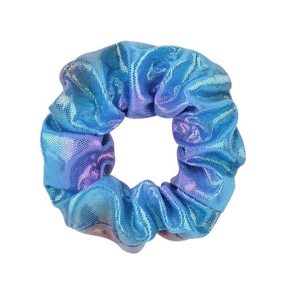 10 Stück Glänzende Metallic Scrunchies Haargummi Meerjungfrau Elastische Haarbänder Scrunchy Pferdeschwanzhalter Accessoires für Frauen Mädchen
