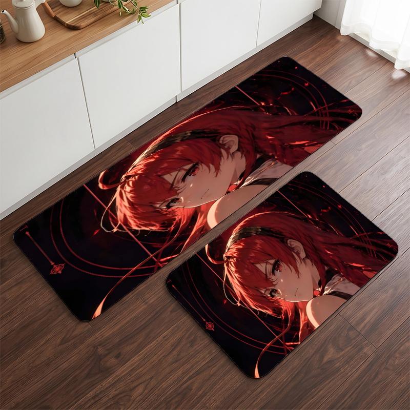 Eris Boreas Greyrat (32) Flannel Kitchen Mat Soft Anti-Slip Kitchen Floor Runner Rug Kitchen Rug for Home Kitchen Decor