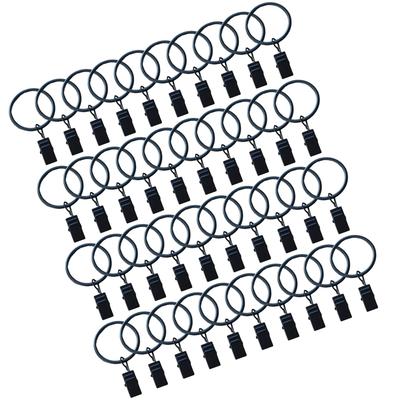 Office Window Curtain Rod Hangers Replacement Bedroom 32mm Diameter Drapery Eyelets Ple Design Ring Clips Hardware