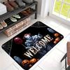 VIKAMA Halloween Clown Theme Carpet Non-Slip Creative Weird Party Entrance Living Room Dark Wind Holiday Atmosphere Decoration