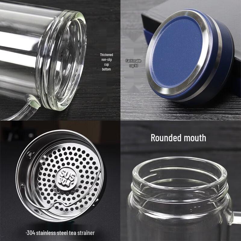 Fuguang Double-Layer Glass Mug