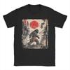 Samurai Bigfoot Japanese Graphic Ukiyoe Funny T-Shirt for Men  Novelty Tee Shirt Crewneck Short Sleeve T Shirt New Arrival Tops