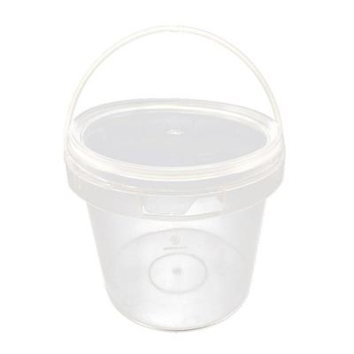 2L Food Grade PP Plastic Transparent Round Storage Bucket for Ice Cream Milk Tea Kimchi Noodles Soup Baking Home Kitchen Use