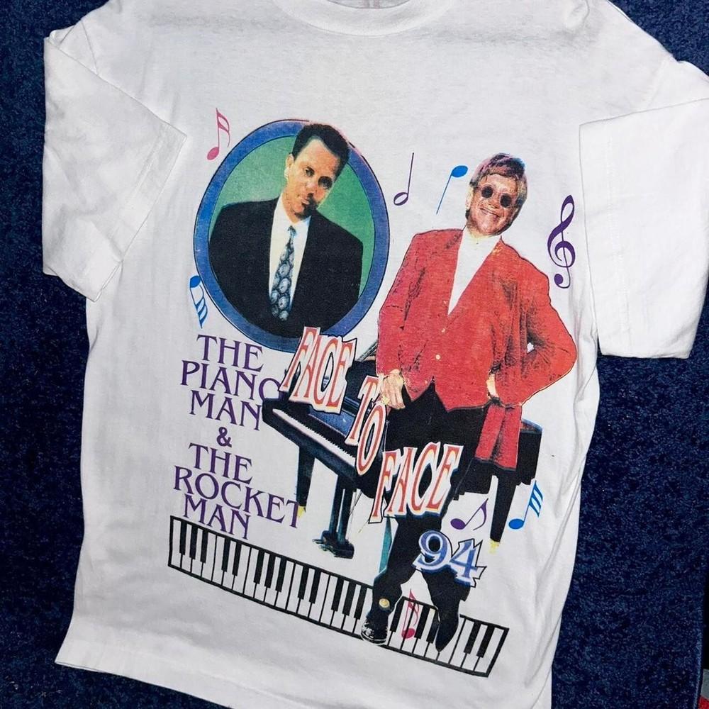 

1994 Elton John amp; Billy Joel Face to Face Tour Shirt MM997 Unisex T-Shirt M
