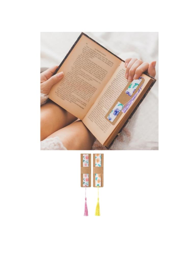 Pack of 100 Sleeves for DIY Bookmarks Blank Display Cards Versatile Kraft Bookmarks Holder Transparent Self Adhesive Bags