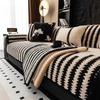 Sofa Cushion Autumn and Winter New Plush High Quality Winter Thickened Cushion Anti Slip Straight Row Sofa Cover Cover