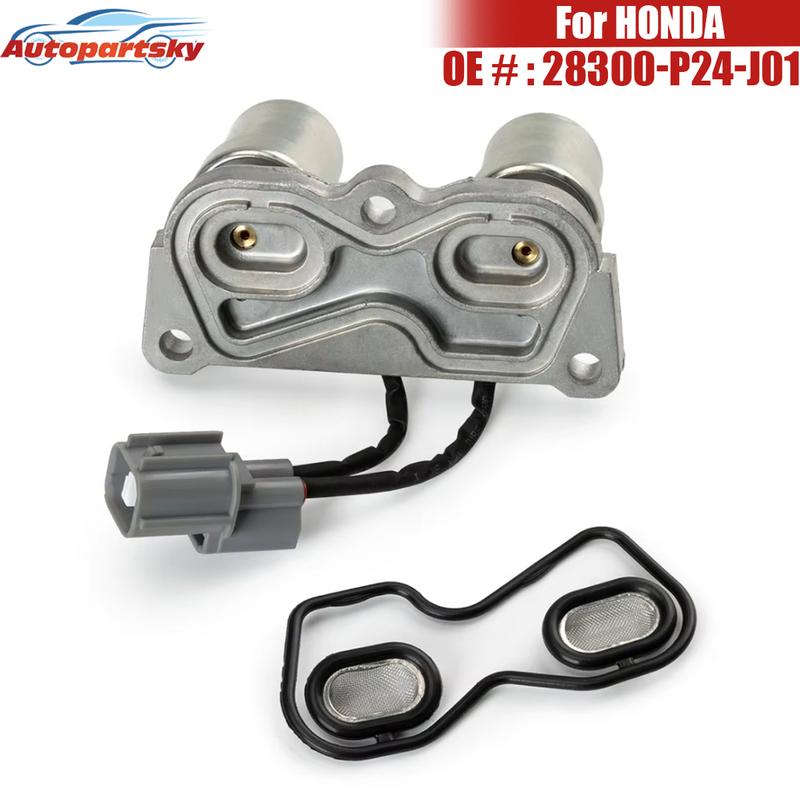 Auto Parts Transmission Shift Control Lockup Solenoid 28300-P24-J01 For HONDA CIVIC 1992-2000 DEL SOL 1993-1997 CR-V New