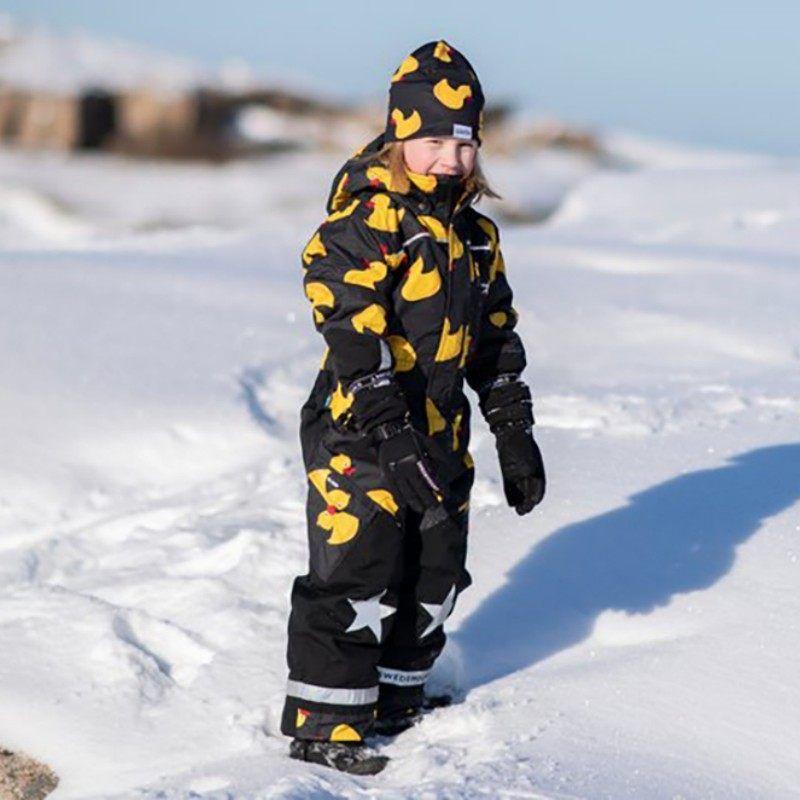 Lassie Original Foreign Trade Warm and Windproof Children's One-Piece Ski Suit with Padded Thickening for Girls, Professional Snow Play Clothing