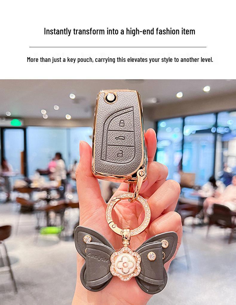 Toyota Key Case Cover for Camry, Corolla, Reiz, Highlander, RAV4, Levin, and Rongfang - Unisex