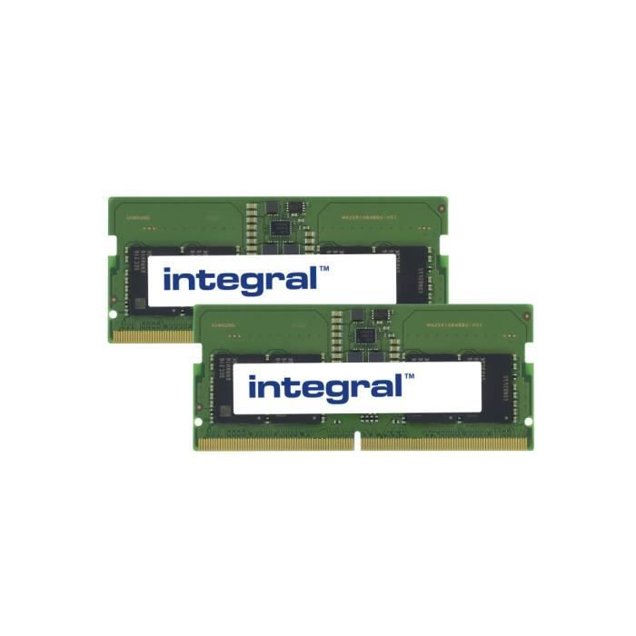 Module RAM SODIMM - INTEGRAL - 16GB (2x8GB) - DDR5 - 4800MHz - Non-ECC