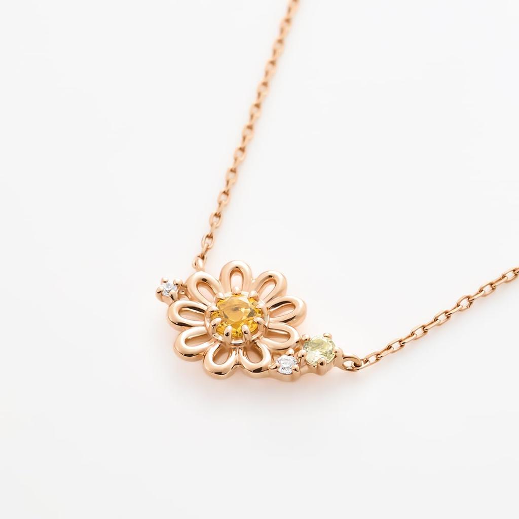 Canal Official Birth Silver Daisy Birthday Gift for Jewelry Case 152434021002 4.0C [February Flower] Necklace, Women, Included,