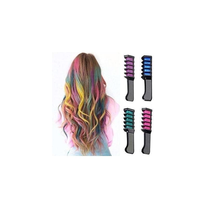 Ideal Gift Set 6 Color Non-toxic Metallic Glitter Hair Chalk Pens For Safe And Fun Hair Coloring
