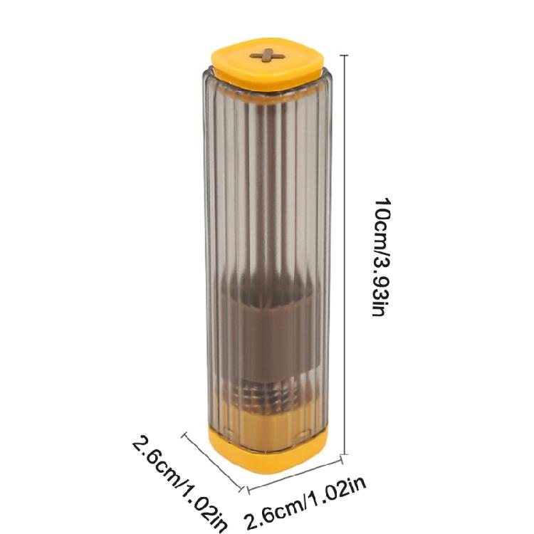 Magnetic Needle Storage Cylinder Clear Press Operated Container for Sewing Accessory