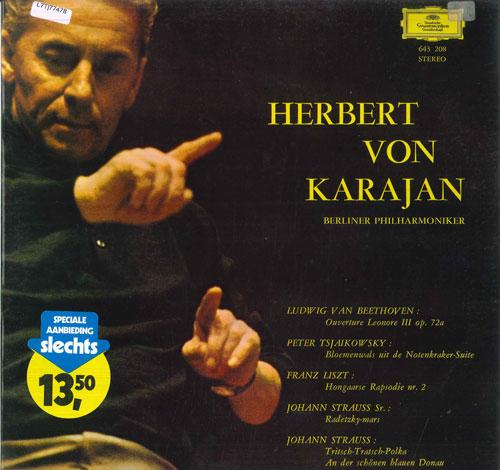 LP Record HERBERT VON KARAJAN, BERLINER PHILH - Herbert Von Karajan Berliner Philha 643208 DEUTSCHE GRAMMO 1968 Netherland Classical Used