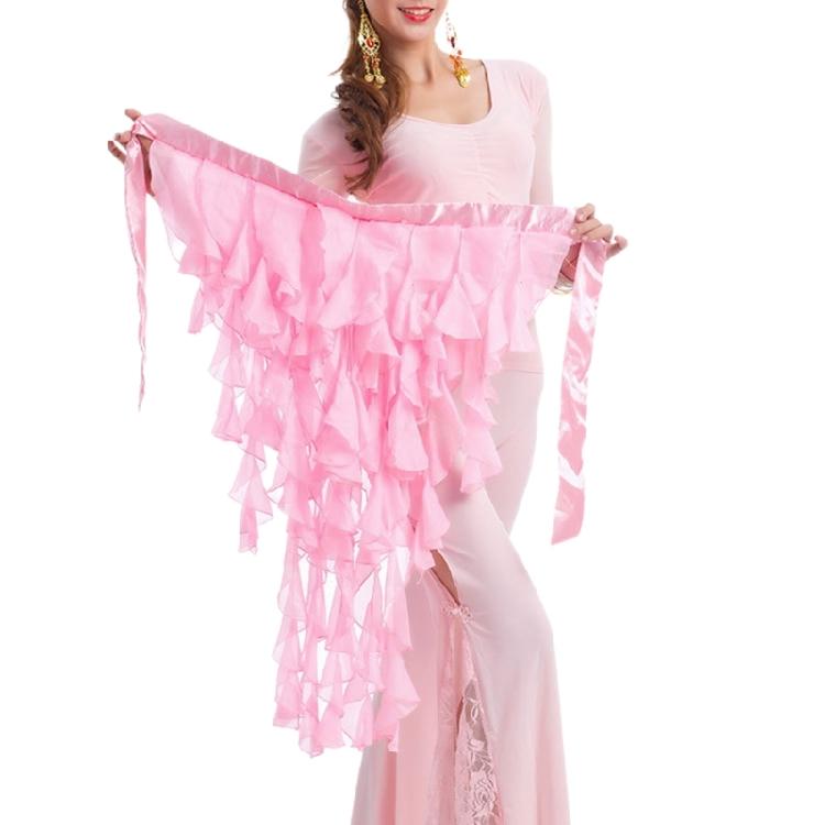 

Women Belly Dance Costume Waist Wrap Adjustable Belly Dance Waist Band Scarf рожевий