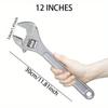 High-carbon Steel Forged Chrome-Plated Flexible Adjustable Wrench - Adjustable Wrenches with Heat Treated
