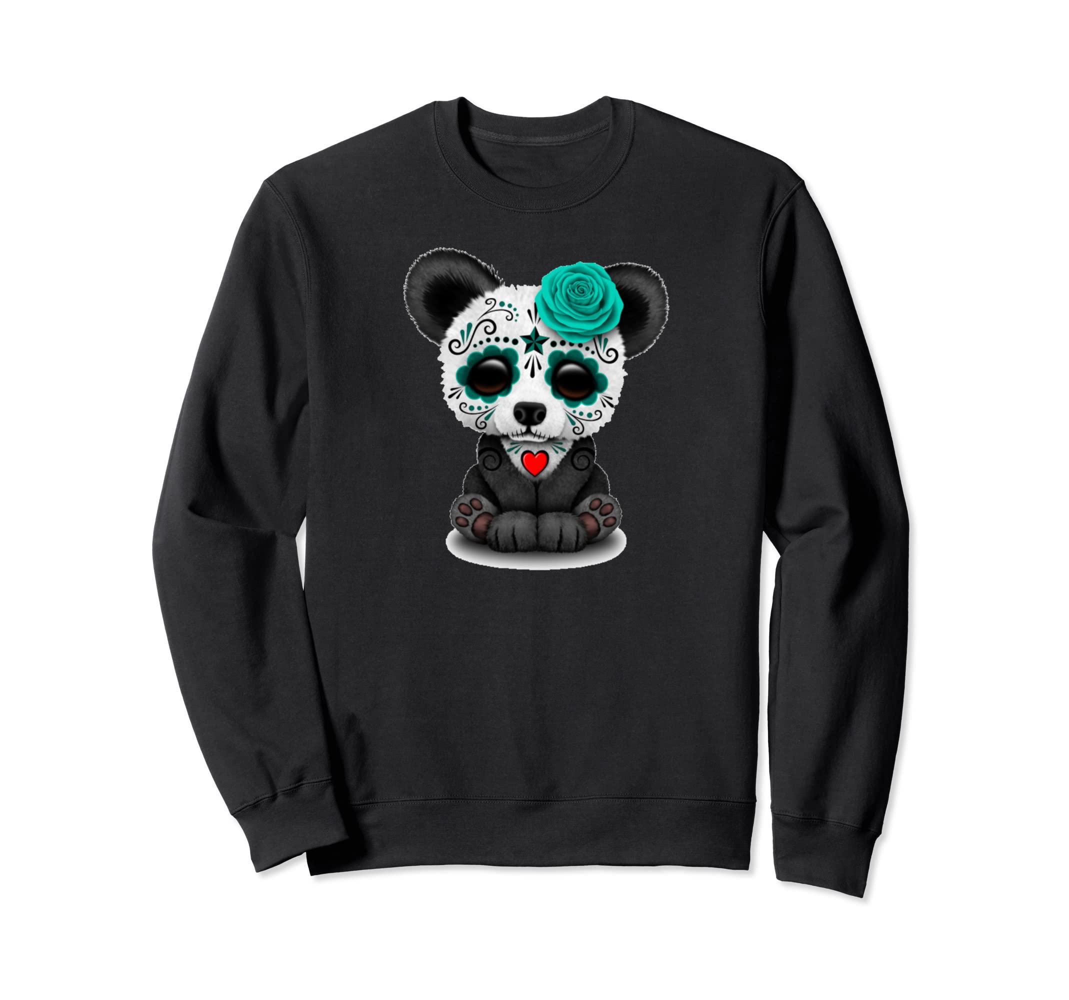 

Sugar Skull Panda Day of the Dead Halloween Cinco de Mayo Sweatshirt