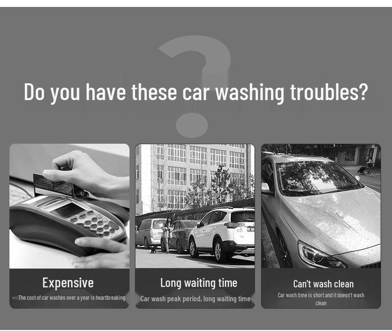 High-Pressure Water Gun with Rubber-Coated Handle for Car Washing & Garden Watering