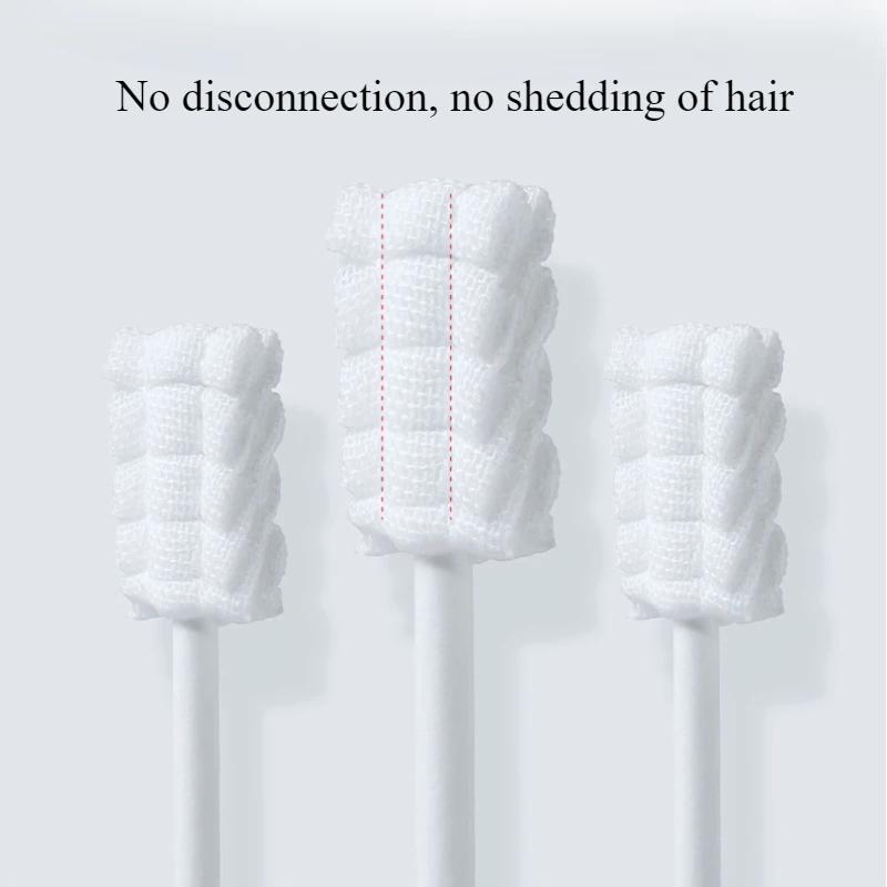 10 Stück/Box Babyzahnputzbürste Neugeborenen Gaze Zungenbelagbürste Säuglingsreinigungsstäbchen Zahnpflege Einwegzahnbürste für Kinder