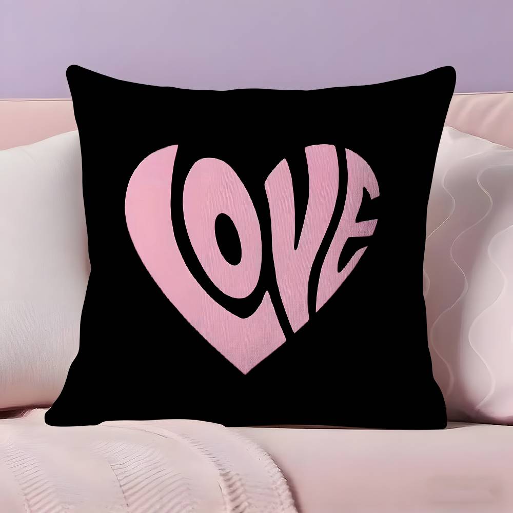 ART H-heart S-shape Pillow Case Ultra Soft Skin Friendly Fabric Cloud Like Comfort & Concealed Zipper