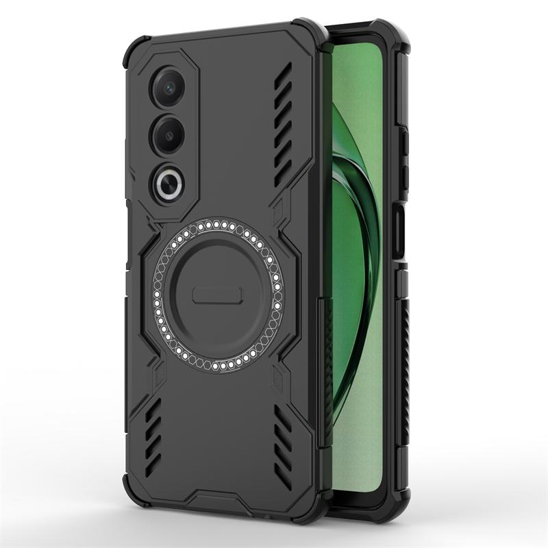 Shockproof Armor Case For Oppo K12x Magnetic Adsorption Wireless Charge Back Cover For Oppo K12x Global Case For Oppo K12x Case